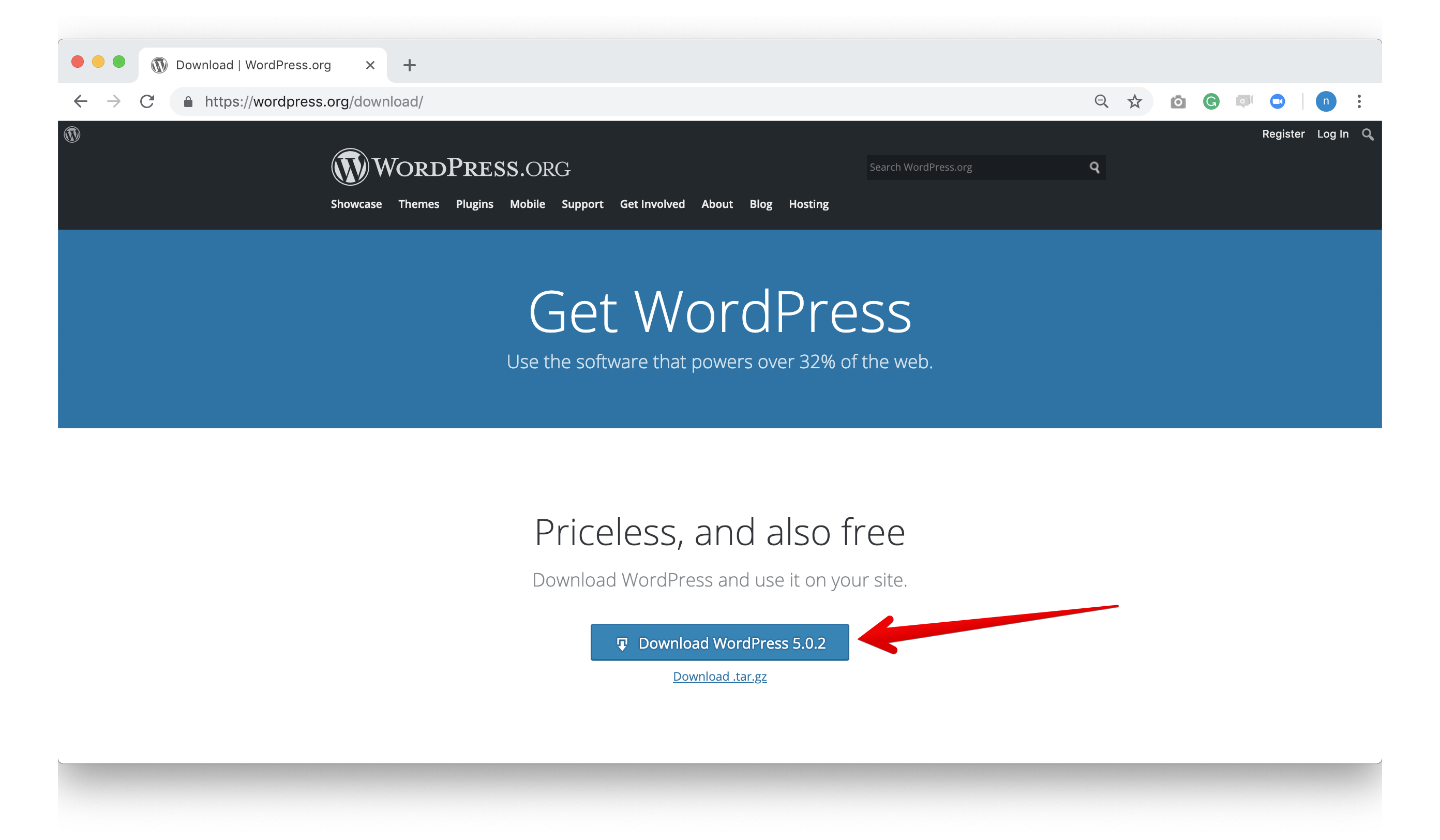 how to download and install wordpress