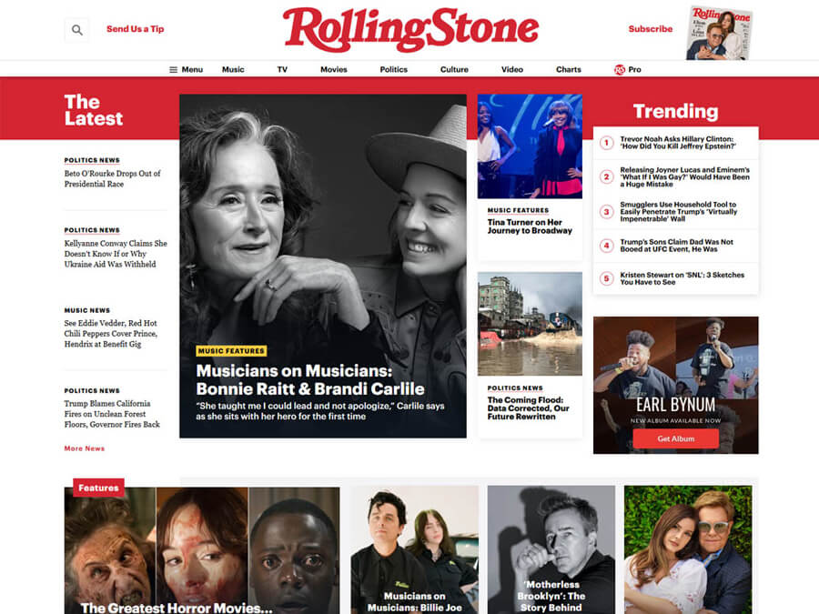 Rolling Stone uses WordPress