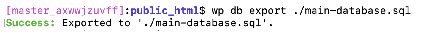 WordPress datbase 